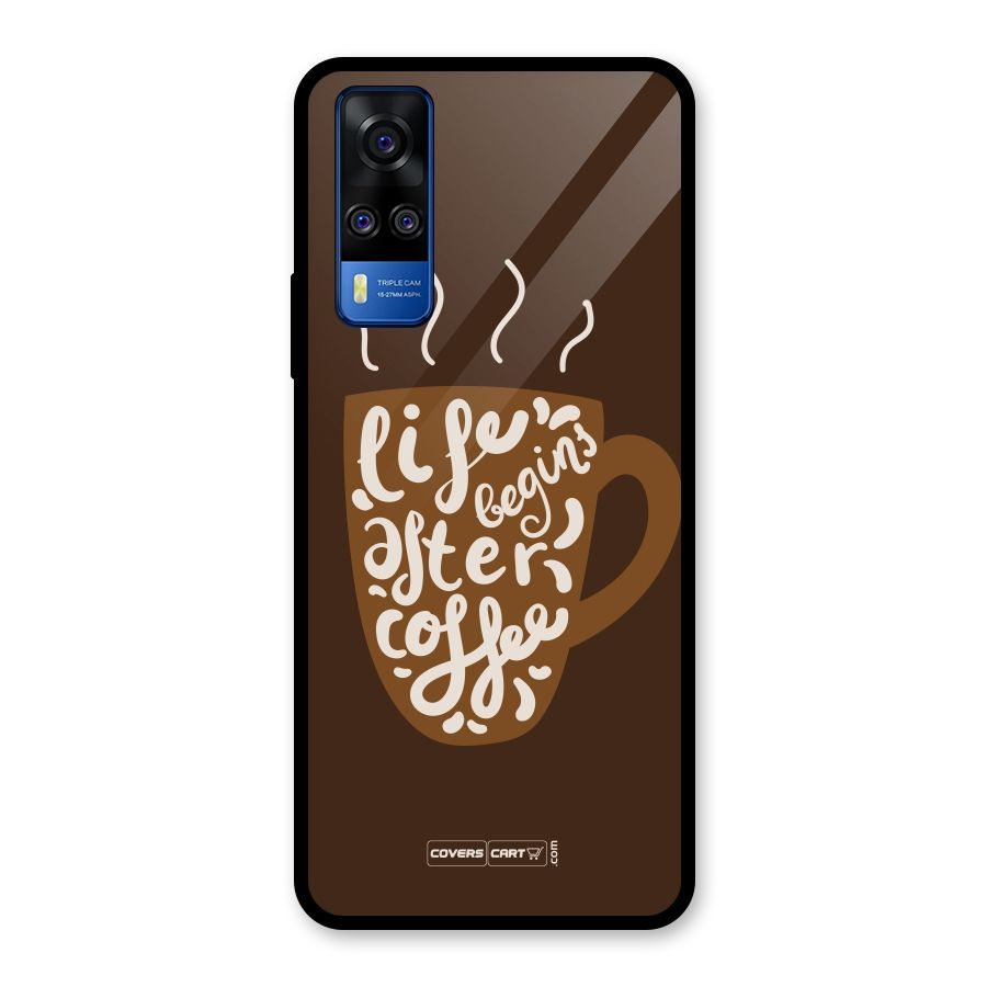 Coffee Mug Glass Back Case for Vivo Y31