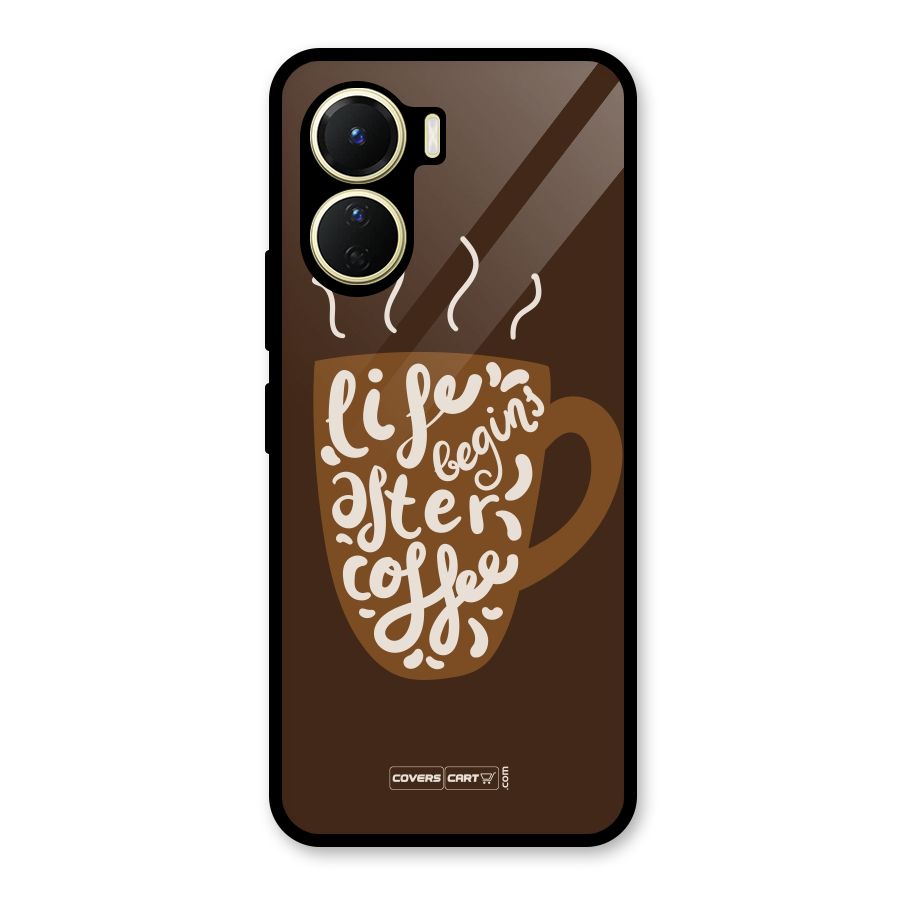 Coffee Mug Glass Back Case for Vivo Y56