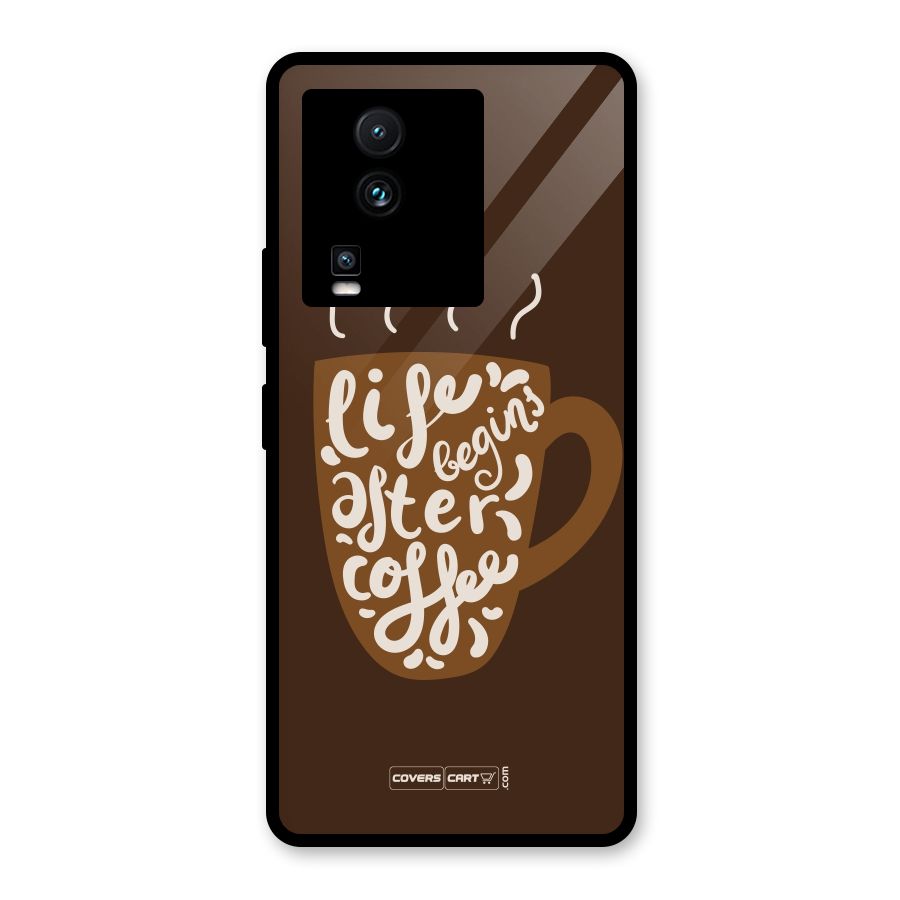 Coffee Mug Glass Back Case for Vivo iQOO Neo 7