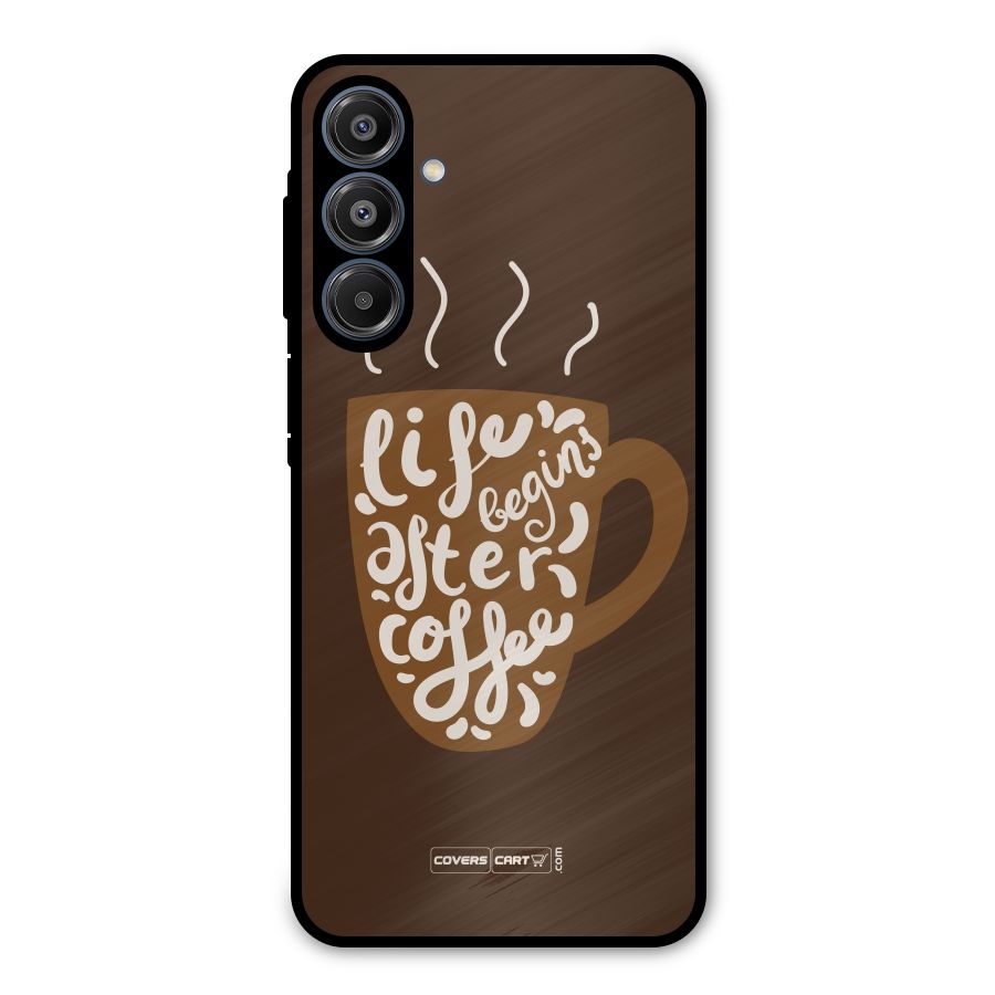 Coffee Mug Metal Back Case for Galaxy A16 5G