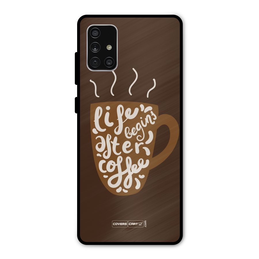 Coffee Mug Metal Back Case for Galaxy A71