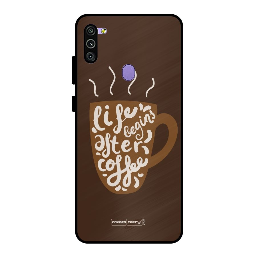 Coffee Mug Metal Back Case for Galaxy M11