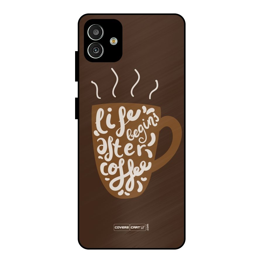 Coffee Mug Metal Back Case for Galaxy M13 5G