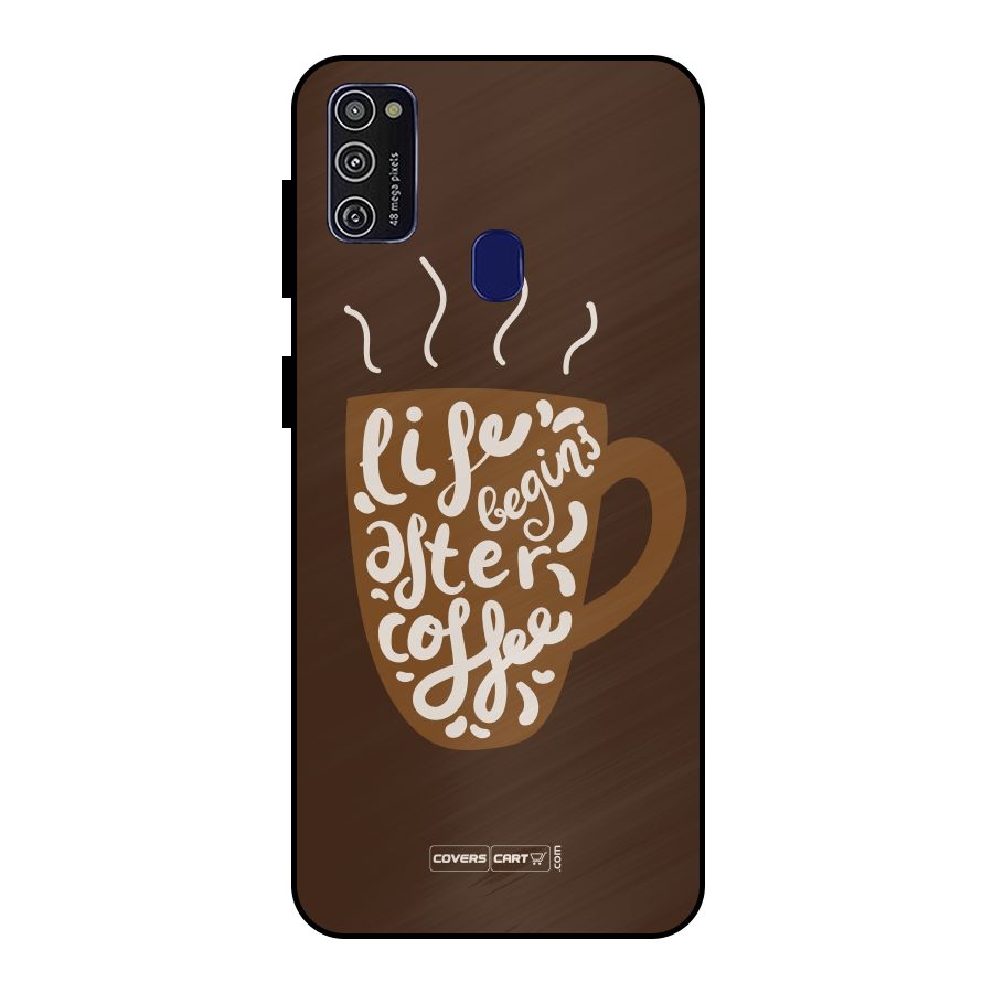 Coffee Mug Metal Back Case for Galaxy M21
