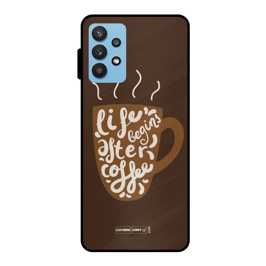 Coffee Mug Metal Back Case for Galaxy M32 5G