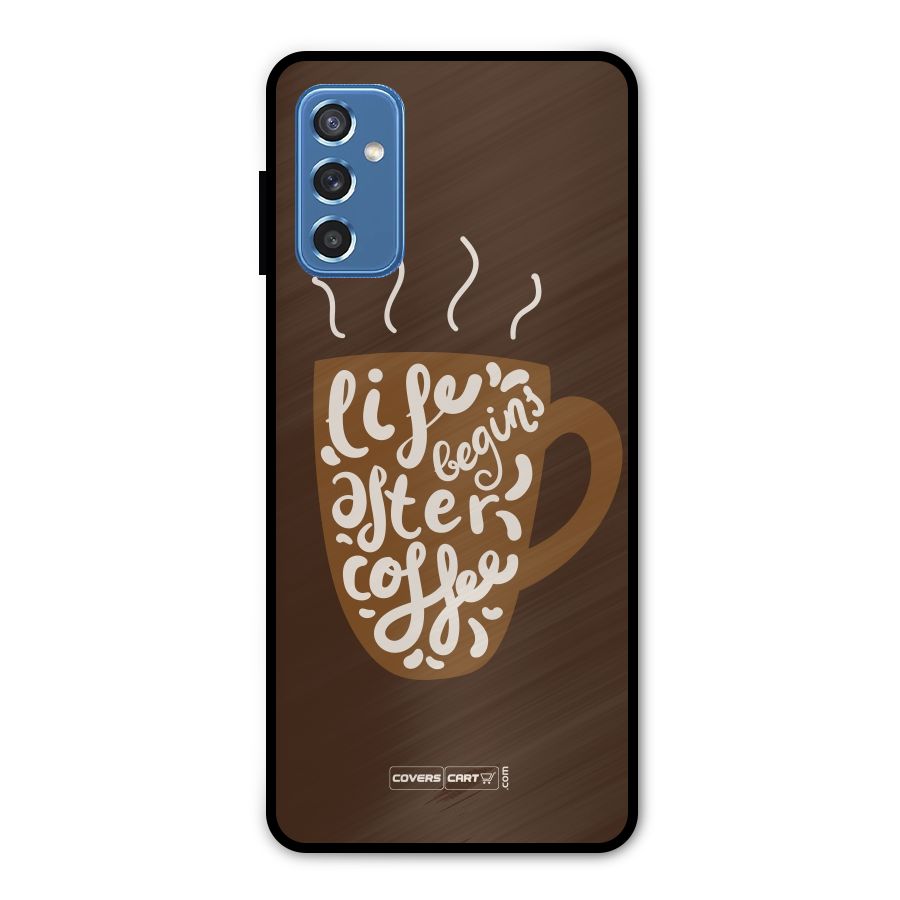 Coffee Mug Metal Back Case for Galaxy M52 5G
