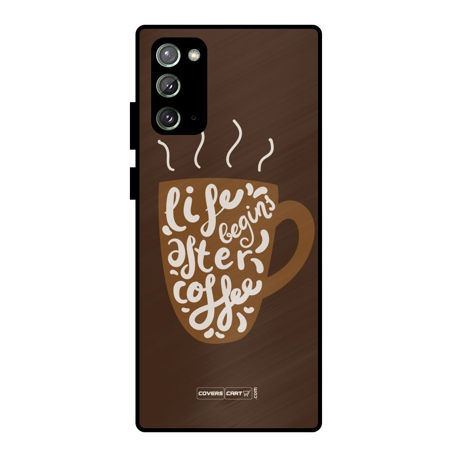 Coffee Mug Metal Back Case for Galaxy Note 20