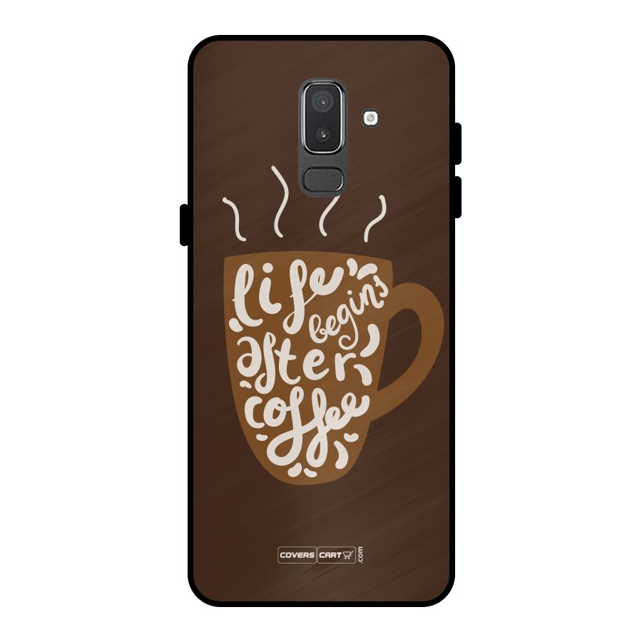 Coffee Mug Metal Back Case for Galaxy On8 (2018)