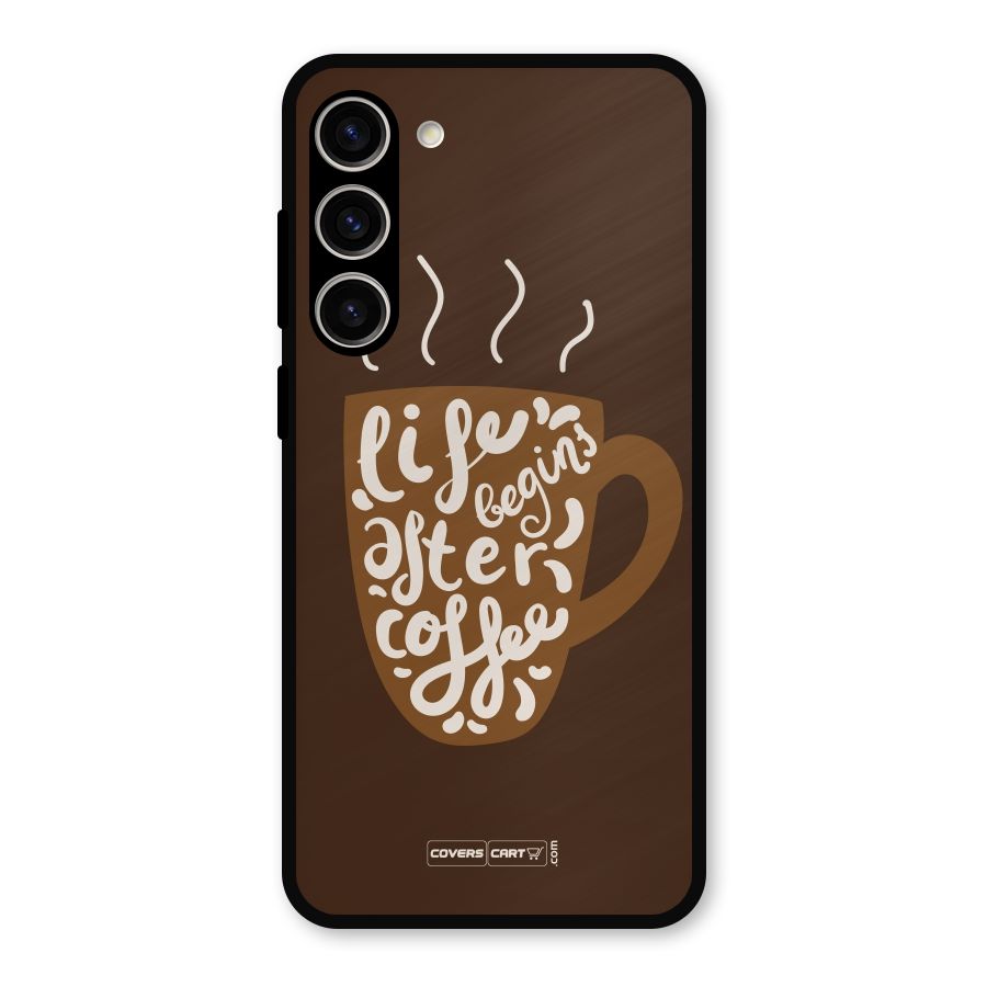 Coffee Mug Metal Back Case for Galaxy S23 Plus