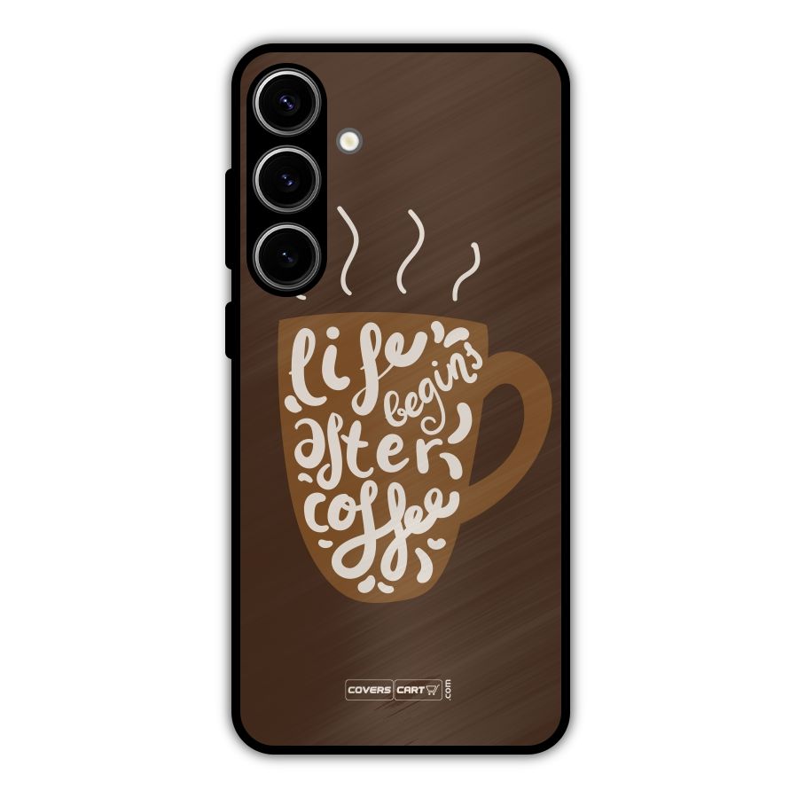Coffee Mug Metal Back Case for Galaxy S24 Plus