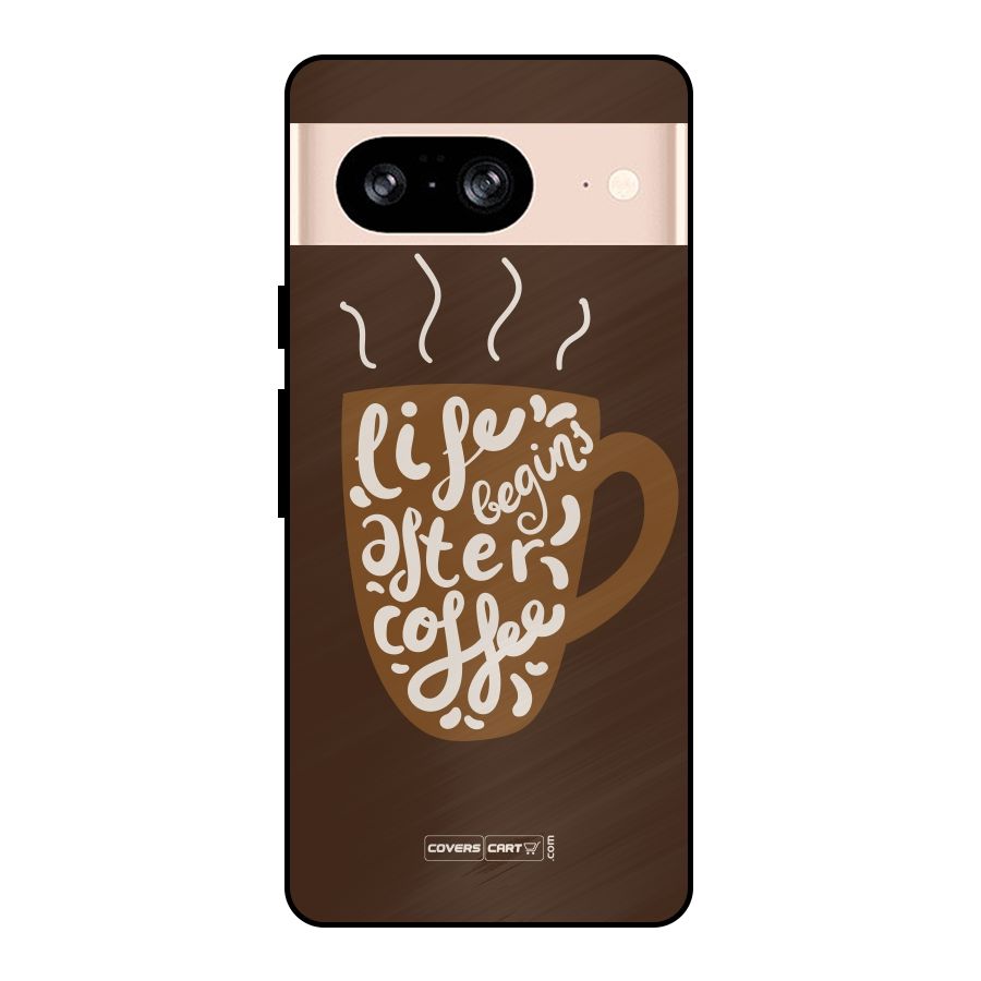 Coffee Mug Metal Back Case for Google Pixel 8