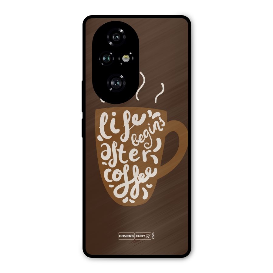 Coffee Mug Metal Back Case for Honor 200 Pro