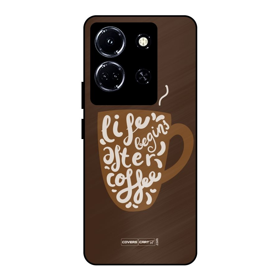 Coffee Mug Metal Back Case for Infinix Note 30 5G