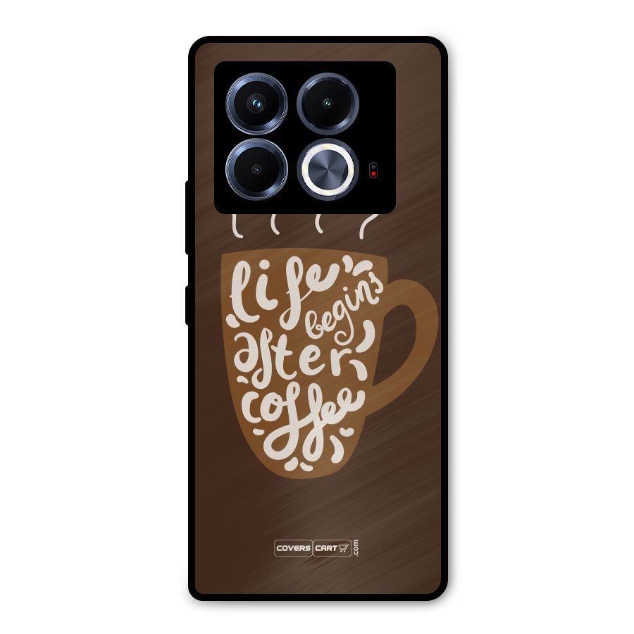 Coffee Mug Metal Back Case for Infinix Note 40 5G