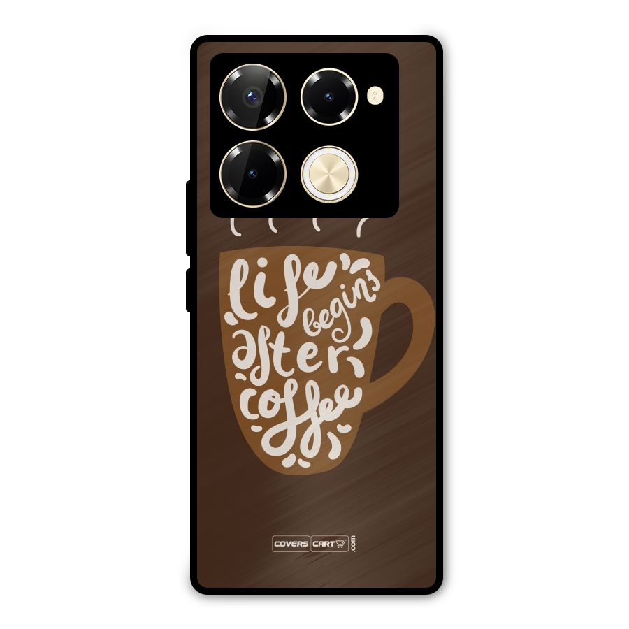 Coffee Mug Metal Back Case for Infinix Note 40 Pro Plus