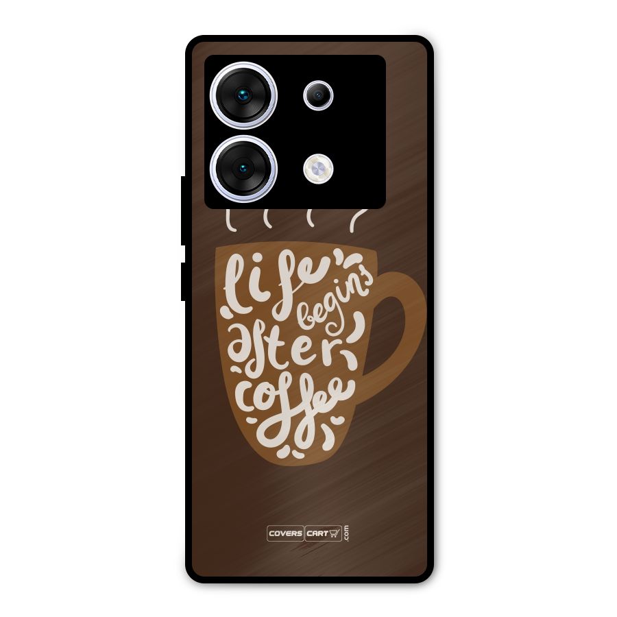 Coffee Mug Metal Back Case for Infinix Zero 30 5G