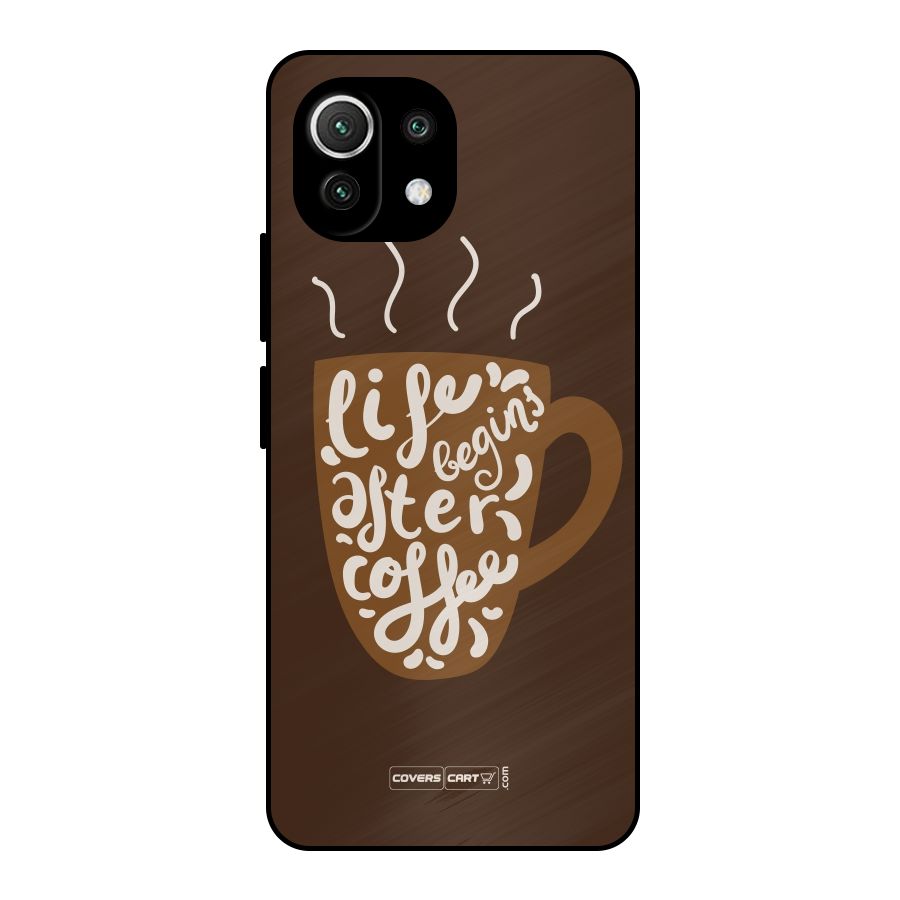 Coffee Mug Metal Back Case for Mi 11 Lite NE 5G