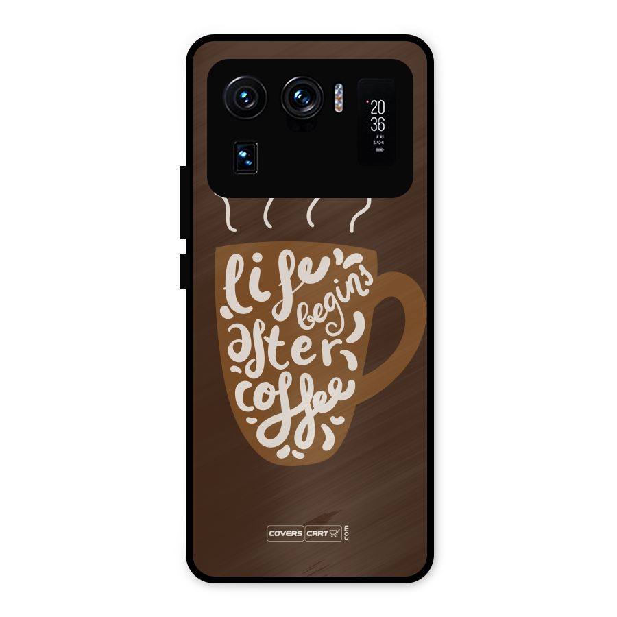 Coffee Mug Metal Back Case for Mi 11 Ultra