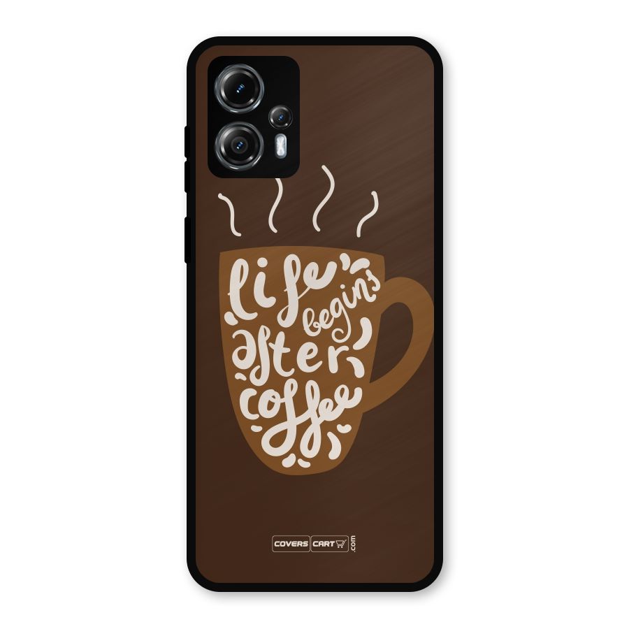 Coffee Mug Metal Back Case for Moto G13