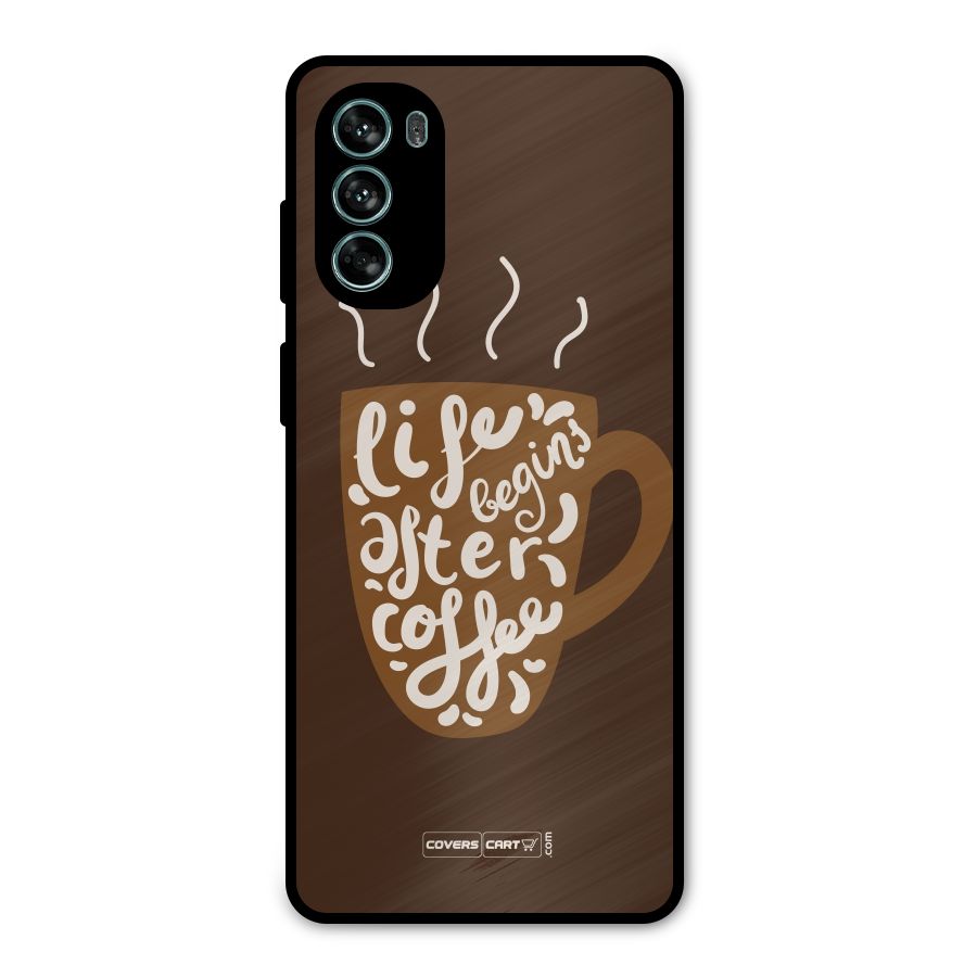 Coffee Mug Metal Back Case for Moto G62
