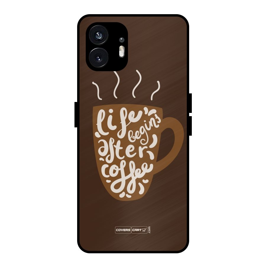 Coffee Mug Metal Back Case for Nothing Phone 2