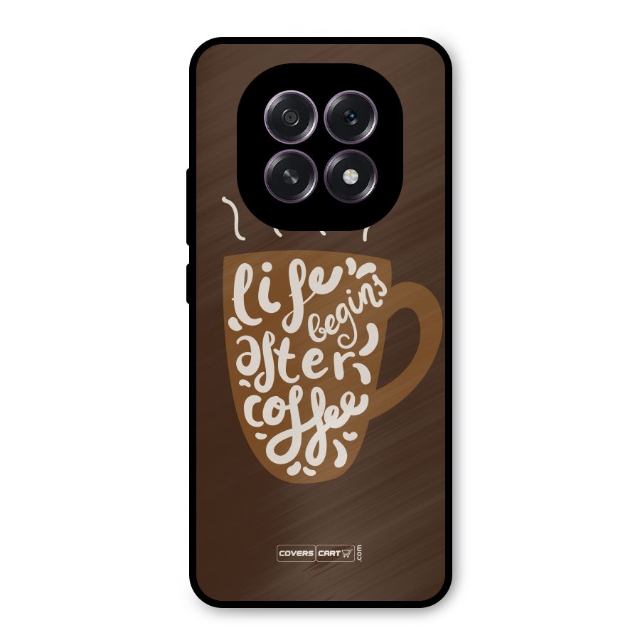 Coffee Mug Metal Back Case for Oppo F29