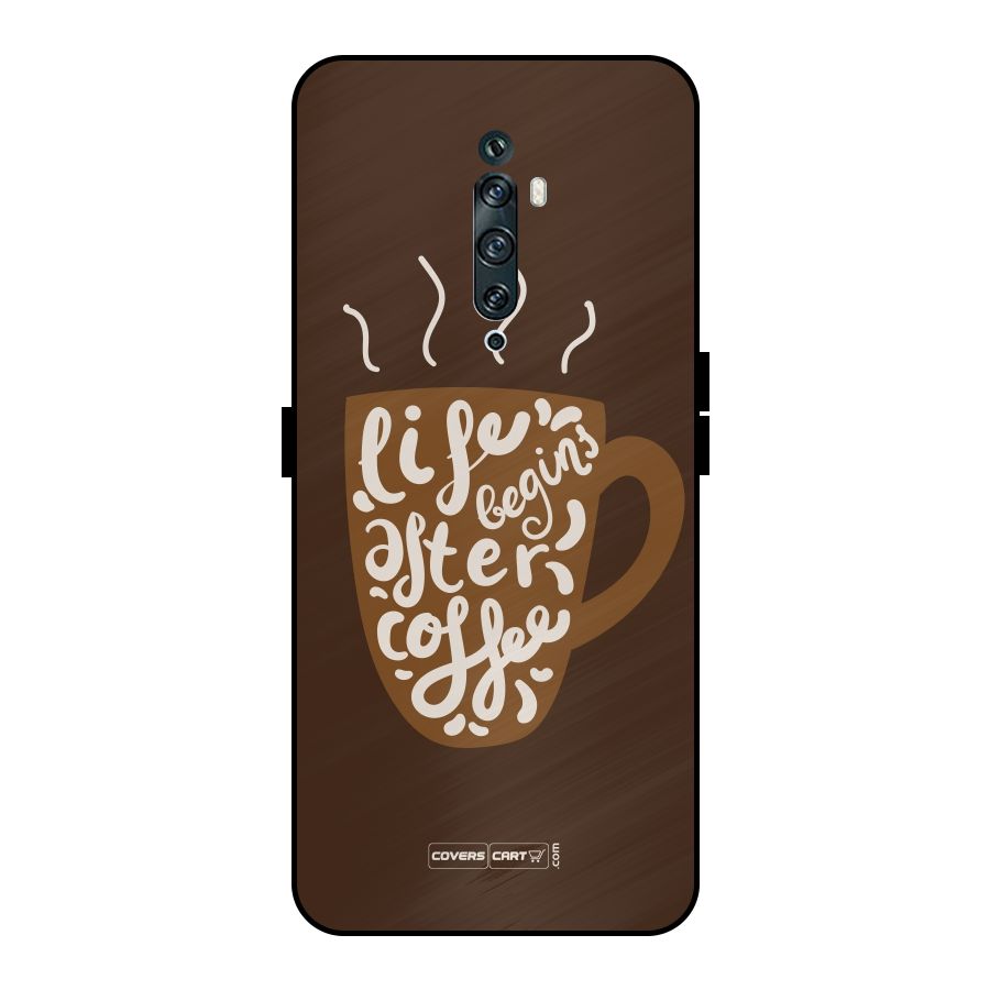 Coffee Mug Metal Back Case for Oppo Reno2 Z