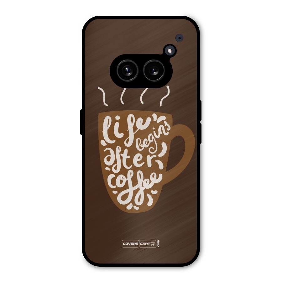 Coffee Mug Metal Back Case for Nothing Phone 2a