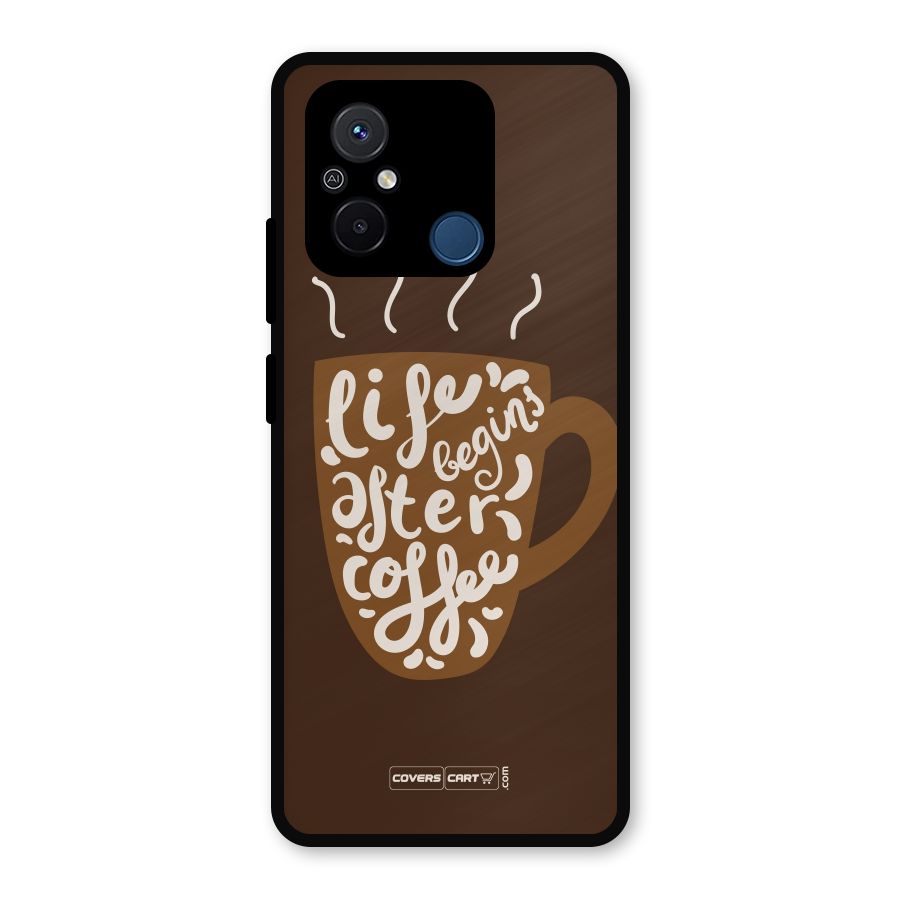 Coffee Mug Metal Back Case for Poco C55