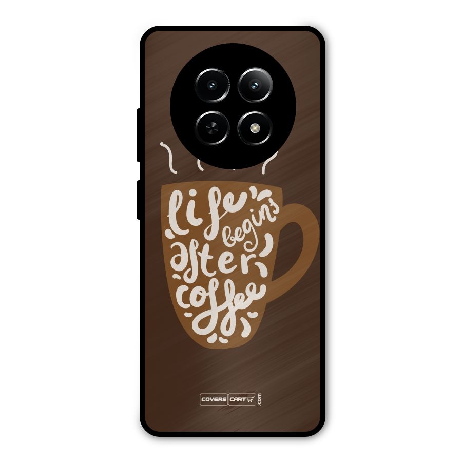 Coffee Mug Metal Back Case for Realme 12 5G