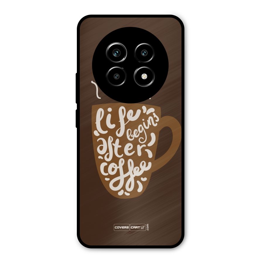 Coffee Mug Metal Back Case for Realme 13 Pro