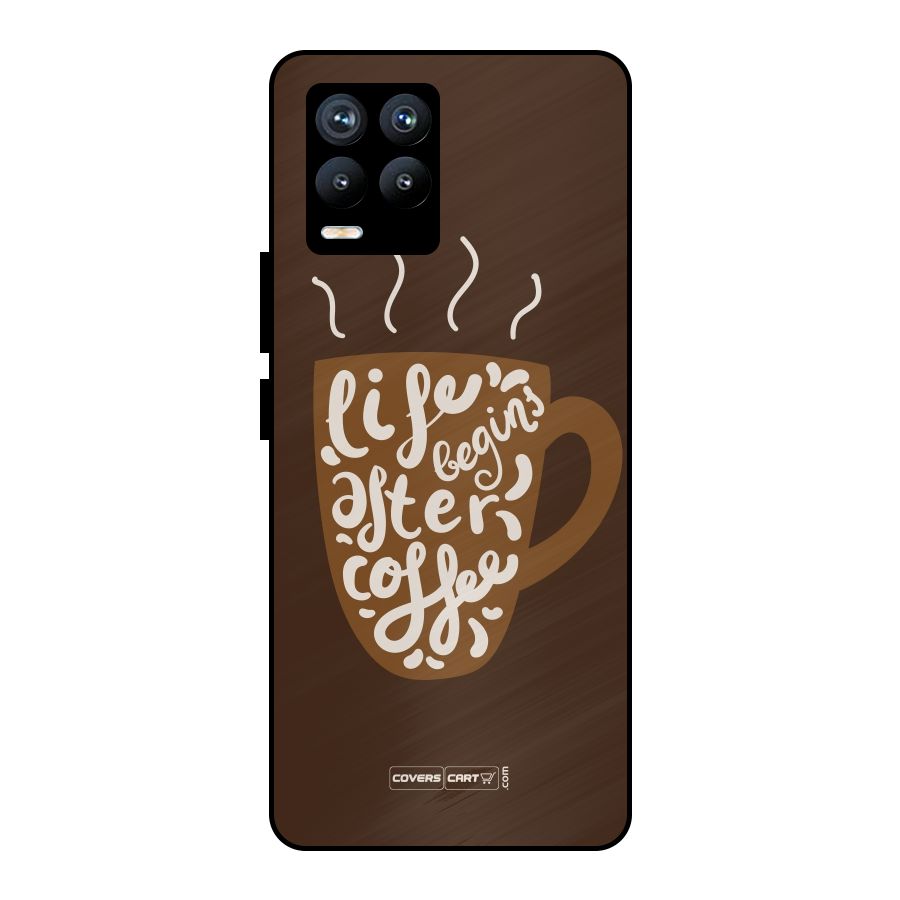 Coffee Mug Metal Back Case for Realme 8 Pro