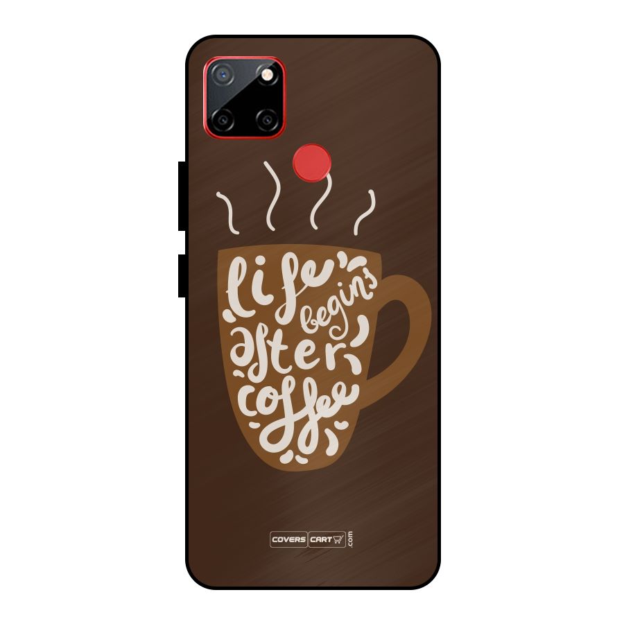 Coffee Mug Metal Back Case for Realme C12
