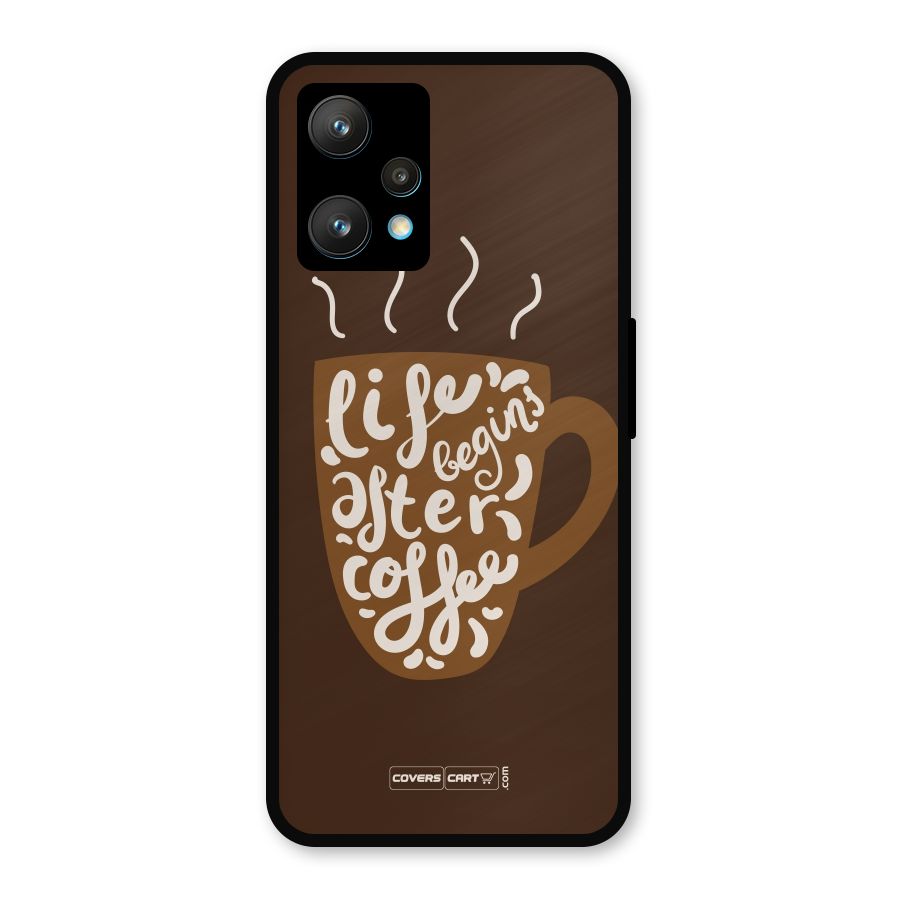 Coffee Mug Metal Back Case for Realme Narzo 50 Pro