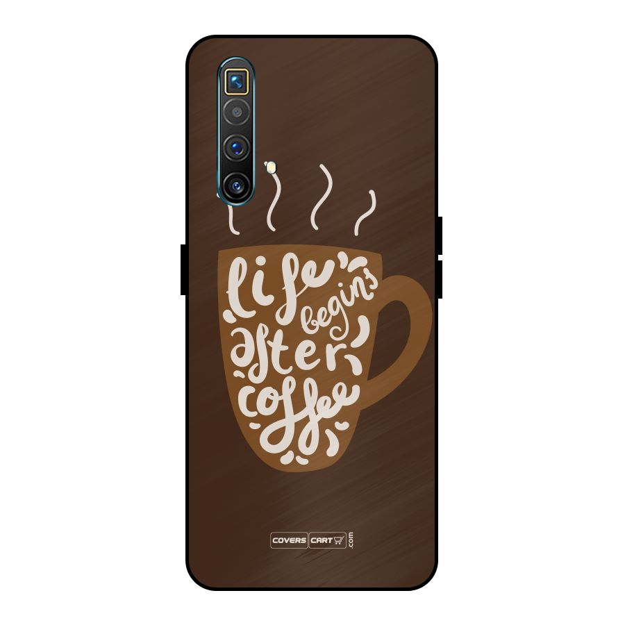Coffee Mug Metal Back Case for Realme X3