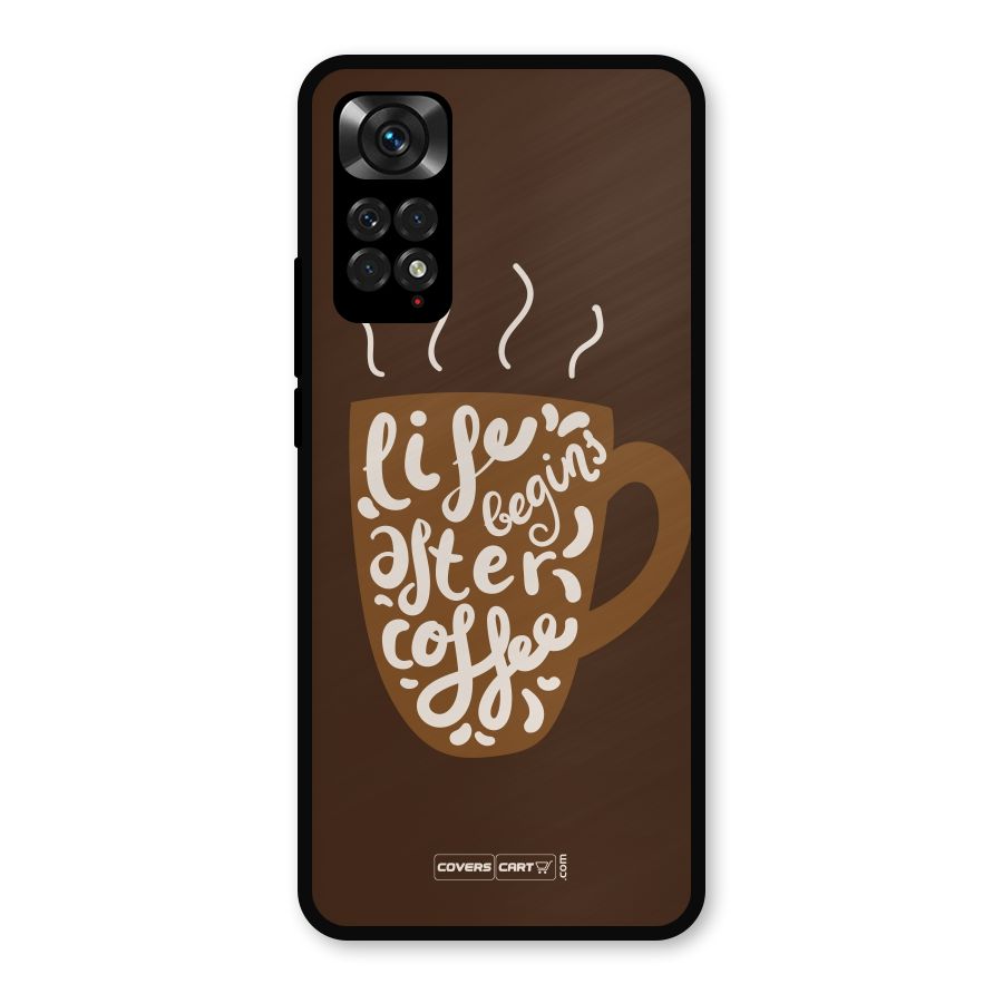 Coffee Mug Metal Back Case for Redmi Note 11s