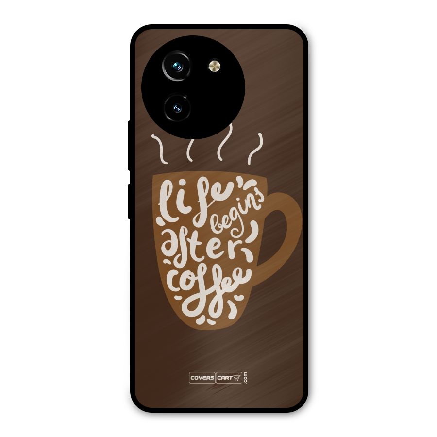 Coffee Mug Metal Back Case for Vivo T3x