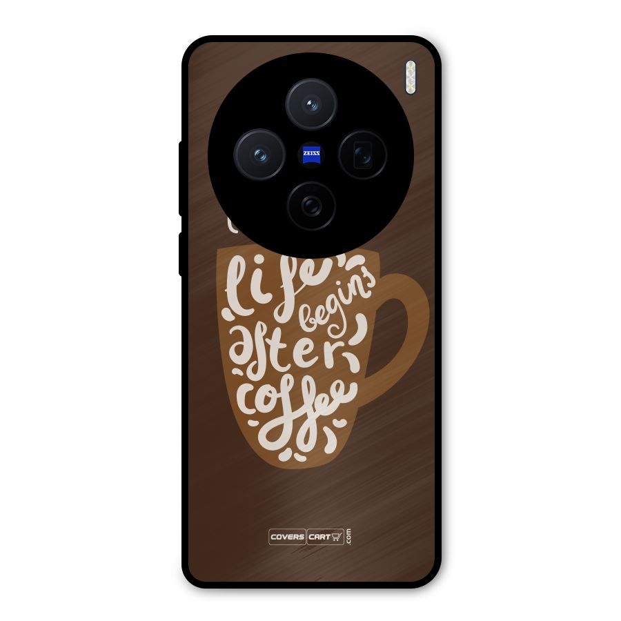 Coffee Mug Metal Back Case for Vivo X200