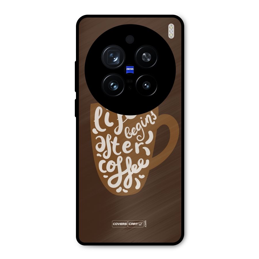 Coffee Mug Metal Back Case for Vivo X200 Pro