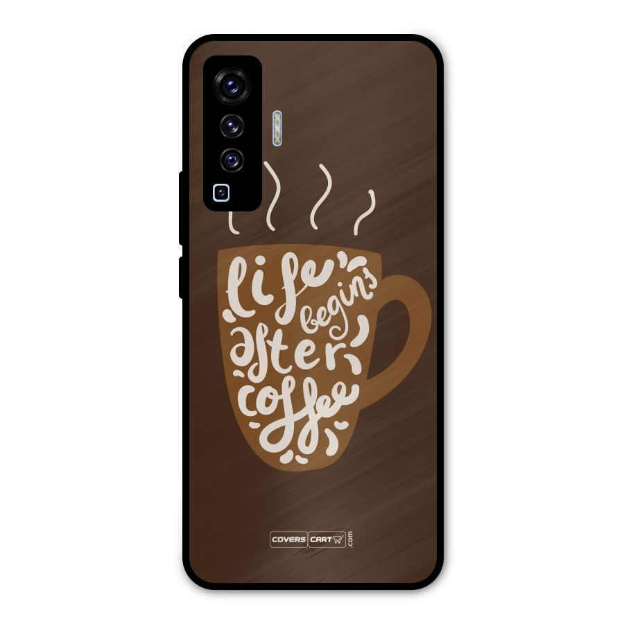 Coffee Mug Metal Back Case for Vivo X50