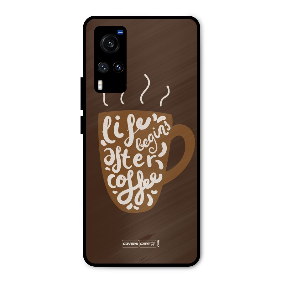 Coffee Mug Metal Back Case for Vivo X60