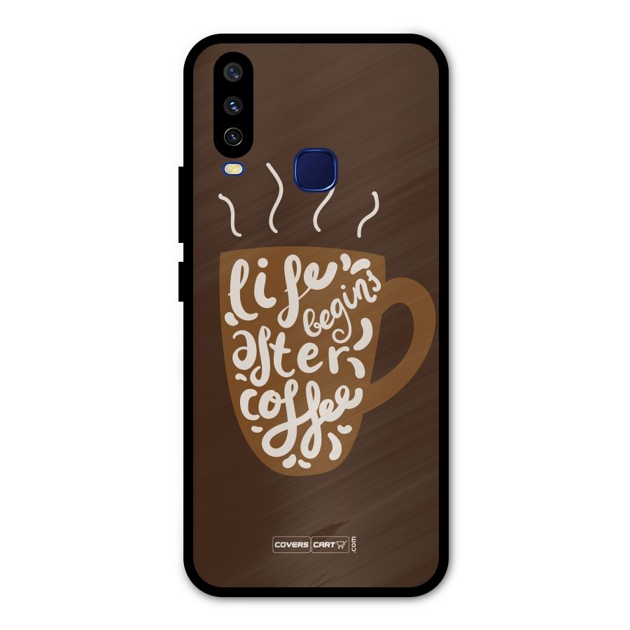 Coffee Mug Metal Back Case for Vivo Y15