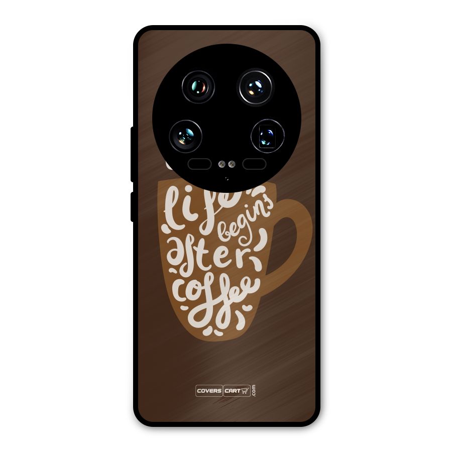 Coffee Mug Metal Back Case for Xiaomi 14 Ultra