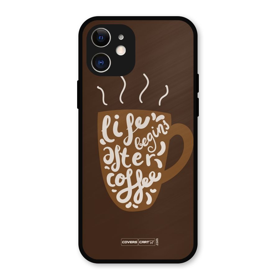 Coffee Mug Metal Back Case for iPhone 12