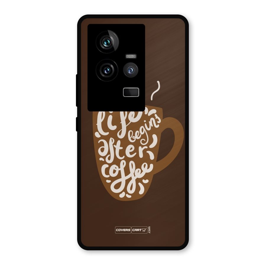 Coffee Mug Metal Back Case for iQOO 11 5G