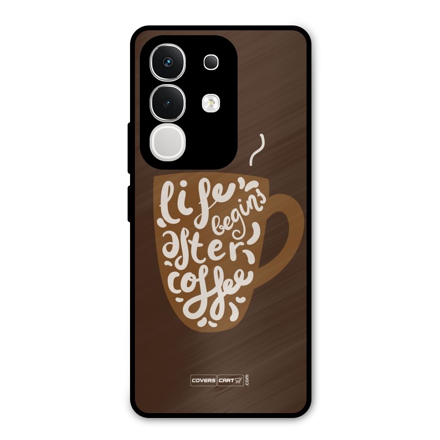 Coffee Mug Metal Back Case for iQOO Z10x