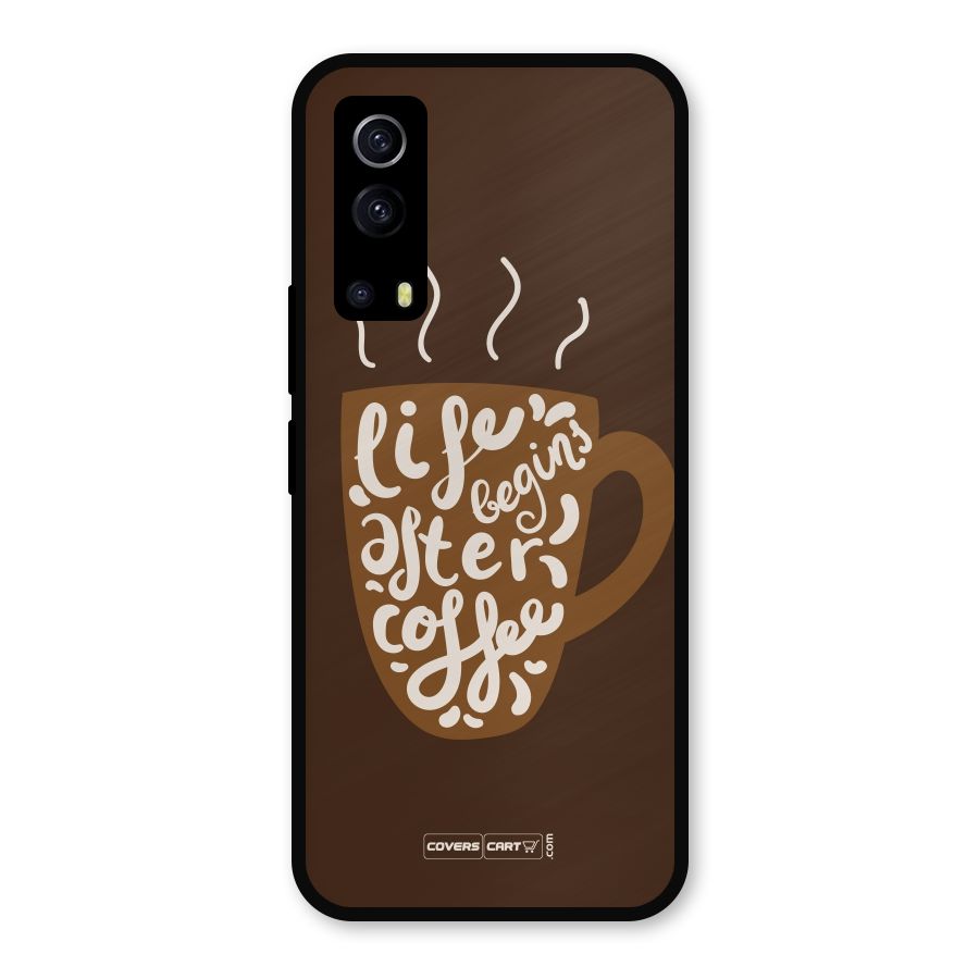 Coffee Mug Metal Back Case for iQOO Z3