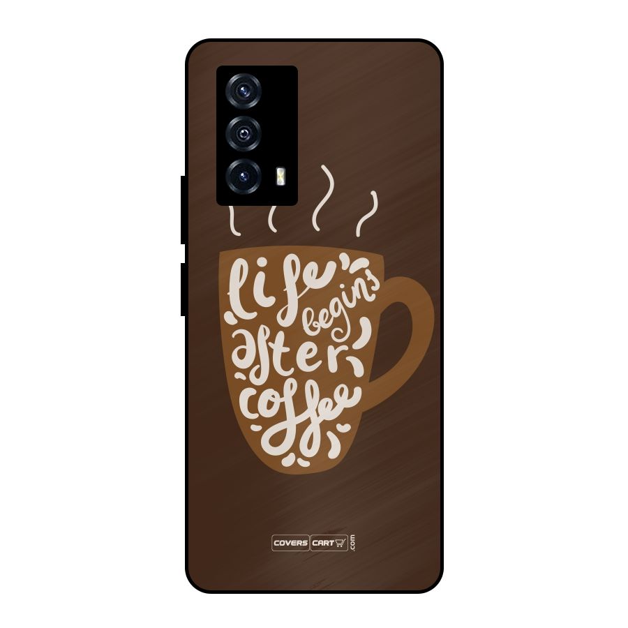 Coffee Mug Metal Back Case for iQOO Z5