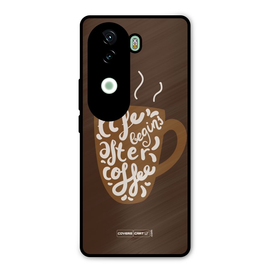 Coffee Mug Metal Back Case for iQOO Z9s