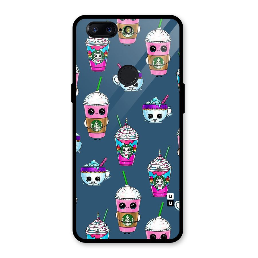 Coffee Mugs Glass Back Case for OnePlus 5T